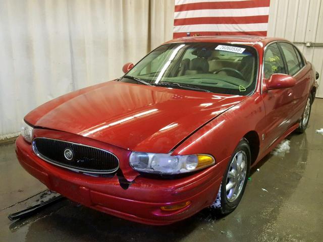 1G4HR54K44U119021 - 2004 BUICK LESABRE LI MAROON photo 2