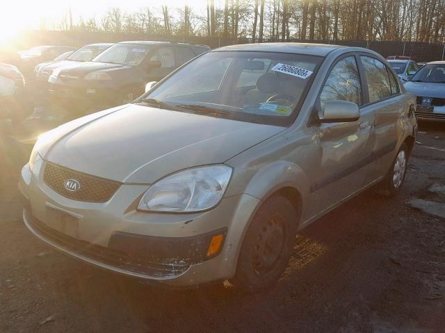 KNADE123376239773 - 2007 KIA RIO BASE GOLD photo 2