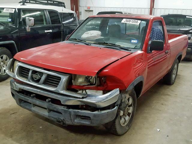 1N6DD21S6WC374005 - 1998 NISSAN FRONTIER X RED photo 2