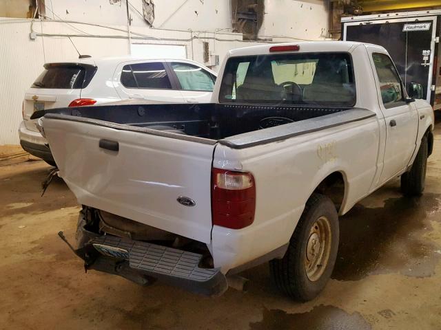 1FTYR10UX4PB07815 - 2004 FORD RANGER WHITE photo 4