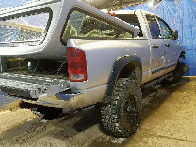 3D7KS28C25G837614 - 2005 DODGE RAM 2500 S Արծաթագույն լուսանկար 4