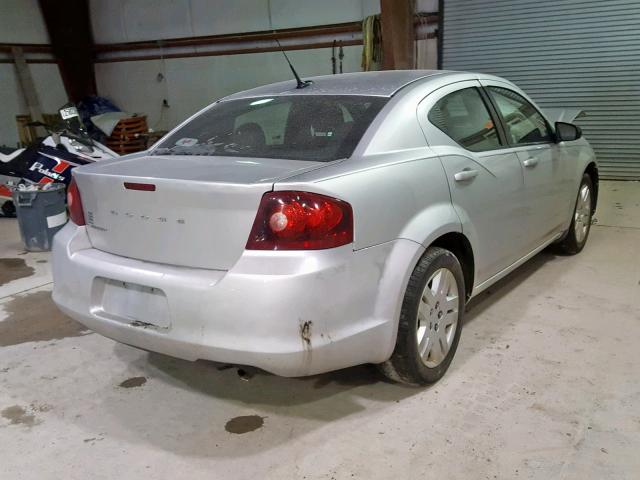 1B3BD4FB8BN541446 - 2011 DODGE AVENGER EX SILVER photo 4