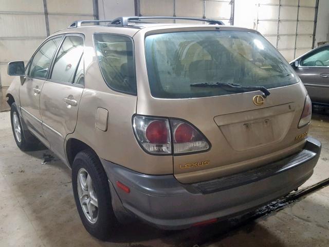 JTJHF10U120291442 - 2002 LEXUS RX 300 GOLD photo 3