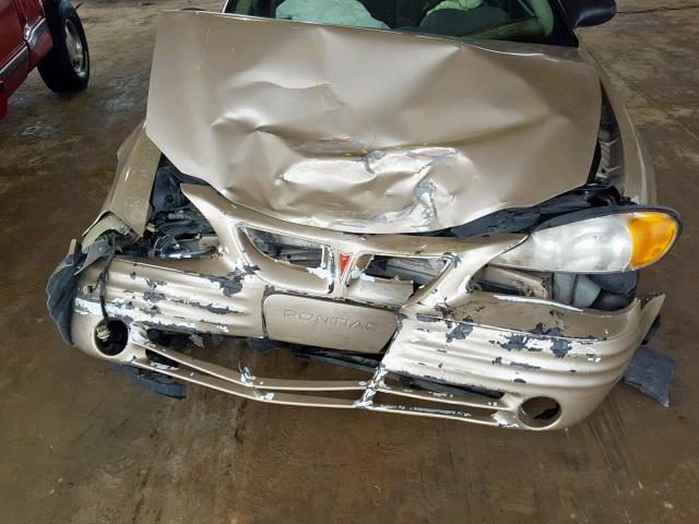 1G2NE52F13C173460 - 2003 PONTIAC GRAND AM S GOLD photo 7