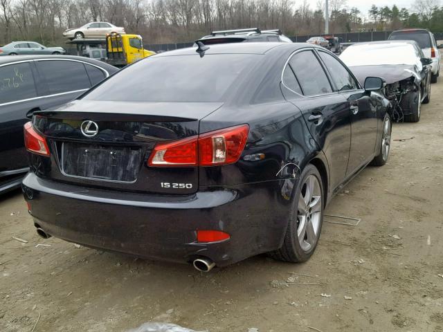 JTHBF5C2XD5190947 - 2013 LEXUS IS 250 BLACK photo 4