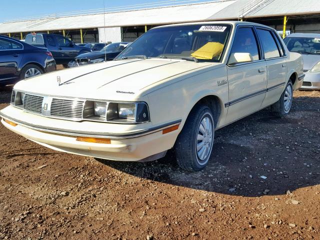 1G3AJ51R5HD301167 - 1987 OLDSMOBILE CUTLASS CI 黄色 照片 2