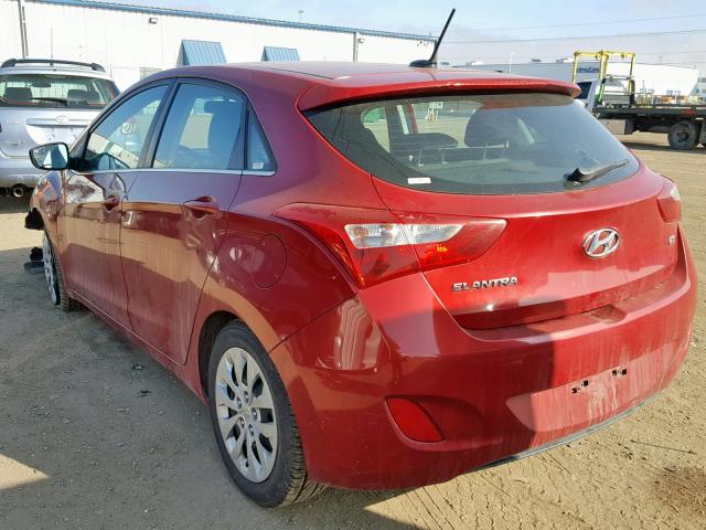 KMHD35LH3HU378496 - 2017 HYUNDAI ELANTRA GT RED photo 3