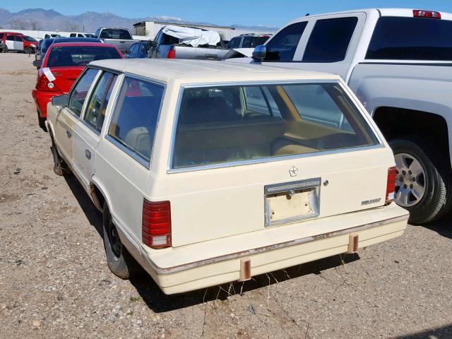 1P3BP49B7CF243855 - 1982 PLYMOUTH RELIANT CU CREAM photo 3