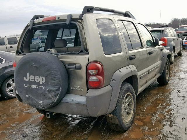 1J4GL38K75W724831 - 2005 JEEP LIBERTY RE BEIGE photo 4