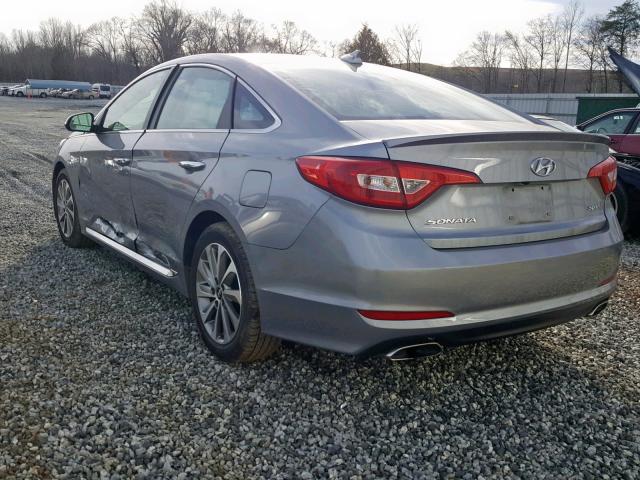 5NPE34AF9FH078845 - 2015 HYUNDAI SONATA SPO SILVER photo 3