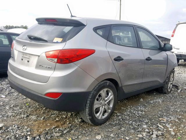 KM8JT3AB0BU119686 - 2011 HYUNDAI TUCSON GL GRAY photo 4