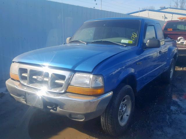 1FTZR15V3XTA21537 - 1999 FORD RANGER SUP BLUE photo 2