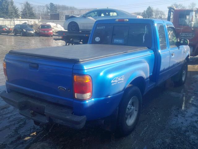 1FTZR15V3XTA21537 - 1999 FORD RANGER SUP BLUE photo 4