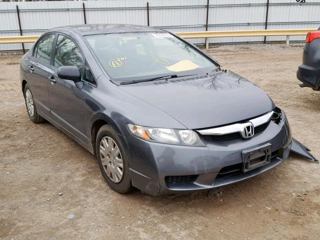 2HGFA16399H335606 - 2009 HONDA CIVIC VP GRAY photo 1