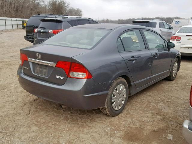 2HGFA16399H335606 - 2009 HONDA CIVIC VP GRAY photo 4