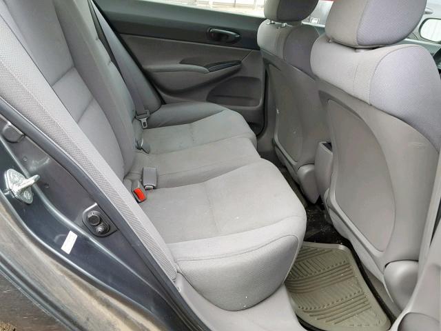 2HGFA16399H335606 - 2009 HONDA CIVIC VP GRAY photo 6