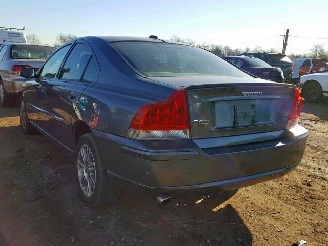 YV1RH592772609452 - 2007 VOLVO S60 2.5T BLUE photo 3