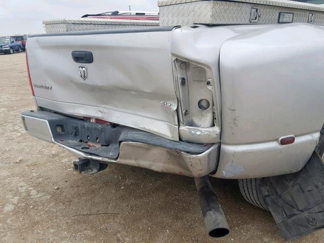 3D7ML48C16G274848 - 2006 DODGE RAM 3500 S SILVER photo 9