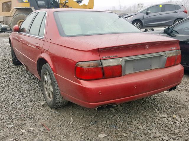 1G6KS54Y91U279414 - 2001 CADILLAC SEVILLE SL RED photo 3