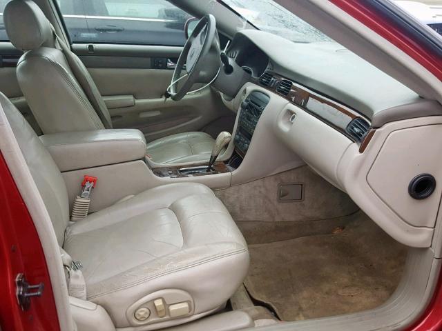 1G6KS54Y91U279414 - 2001 CADILLAC SEVILLE SL RED photo 5