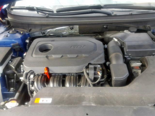 5NPE34AF0FH141136 - 2015 HYUNDAI SONATA SPO BLUE photo 7