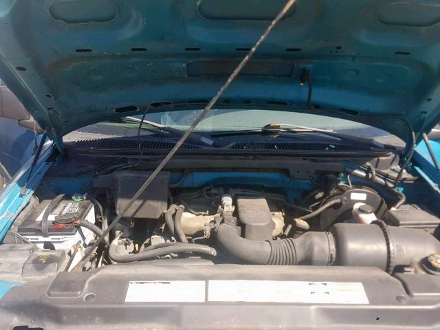 1FTZX1727WNA62023 - 1998 FORD F150 BLUE photo 7