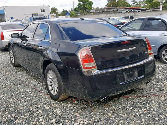 2C3CA4CG2BH514963 - 2011 CHRYSLER 300 BLACK photo 3