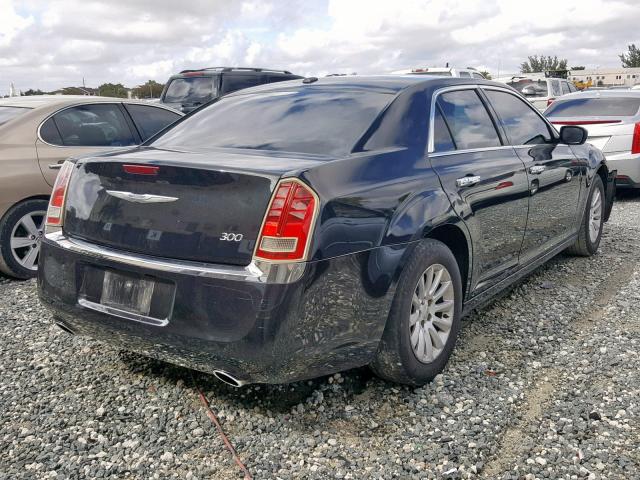 2C3CA4CG2BH514963 - 2011 CHRYSLER 300 BLACK photo 4