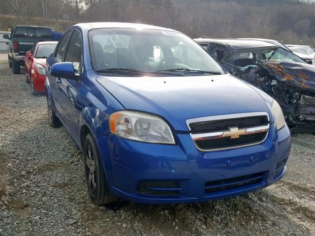 KL1TD56E79B378942 - 2009 CHEVROLET AVEO LS BLUE photo 1