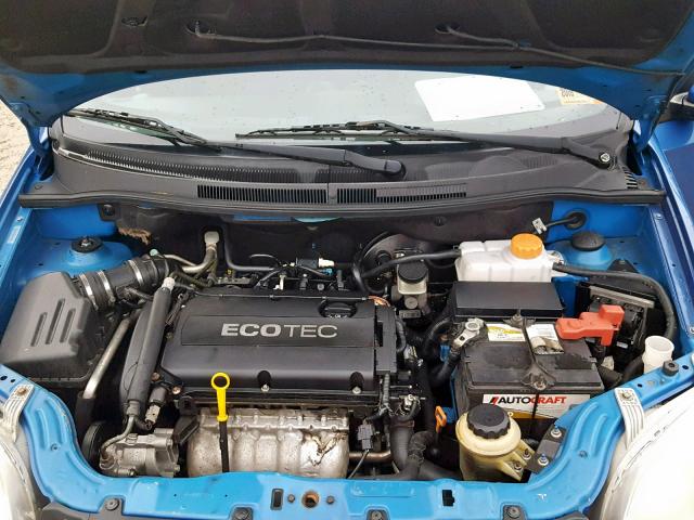 KL1TD56E79B378942 - 2009 CHEVROLET AVEO LS BLUE photo 7