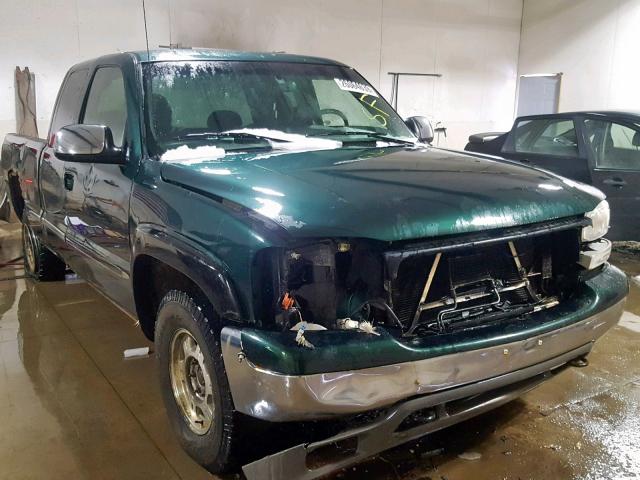 2GTEK19V821251327 - 2002 GMC NEW SIERRA GREEN photo 1