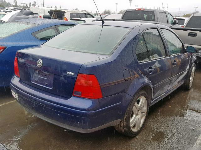 3VWTG29M91M032144 - 2001 VOLKSWAGEN JETTA GLX BLUE photo 4