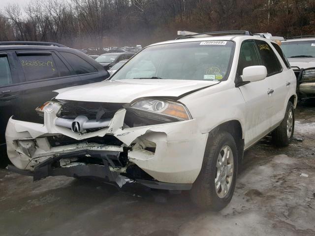 2HNYD18866H529376 - 2006 ACURA MDX TOURIN WHITE photo 2