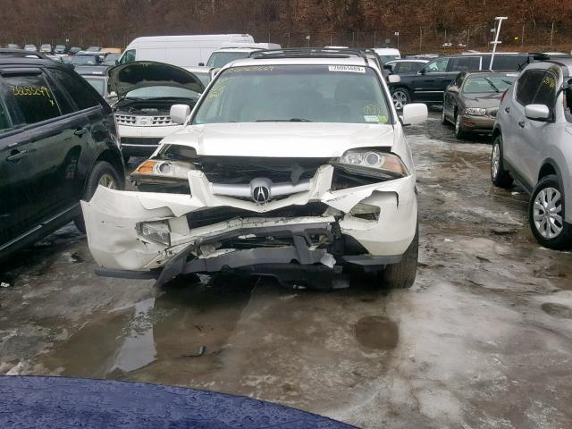 2HNYD18866H529376 - 2006 ACURA MDX TOURIN WHITE photo 9