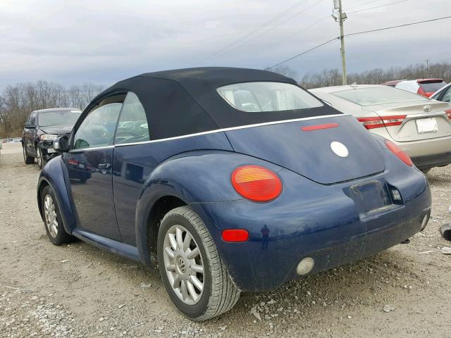 3VWCM31Y65M308640 - 2005 VOLKSWAGEN NEW BEETLE Blau Foto 3