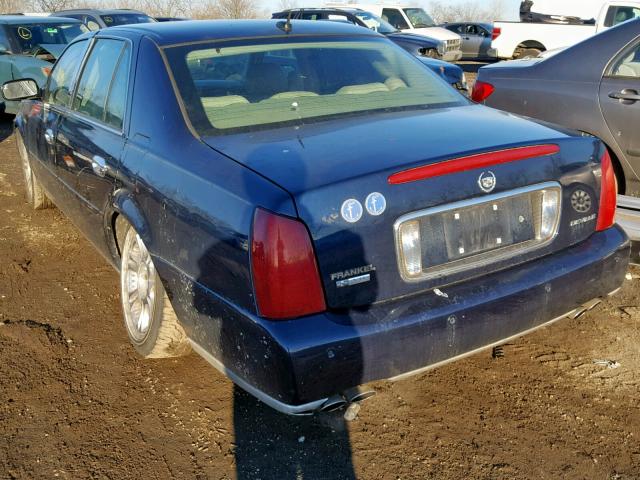 1G6KE54Y05U192899 - 2005 CADILLAC DEVILLE DH BLUE photo 3