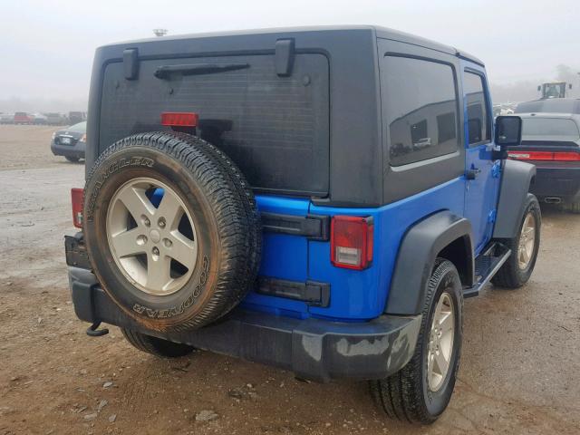 1C4AJWAG1FL565526 - 2015 JEEP WRANGLER S BLUE photo 4