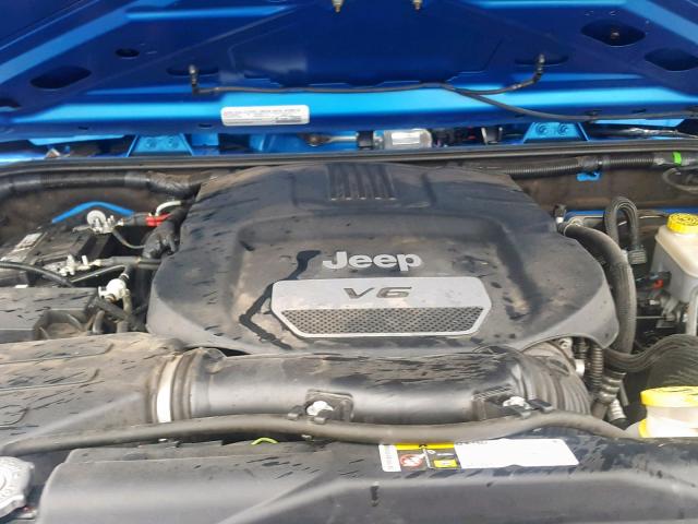 1C4AJWAG1FL565526 - 2015 JEEP WRANGLER S BLUE photo 7