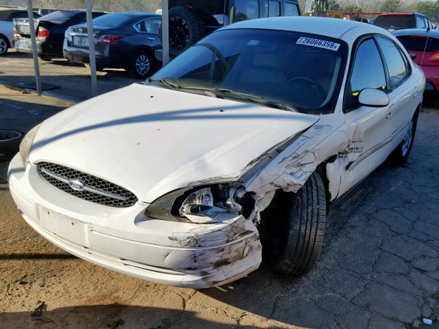 1FAFP56SXYA221001 - 2000 FORD TAURUS SEL WHITE photo 2