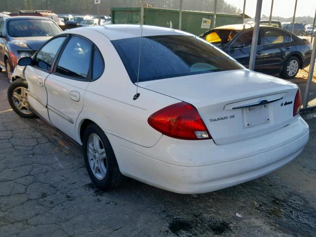 1FAFP56SXYA221001 - 2000 FORD TAURUS SEL WHITE photo 3