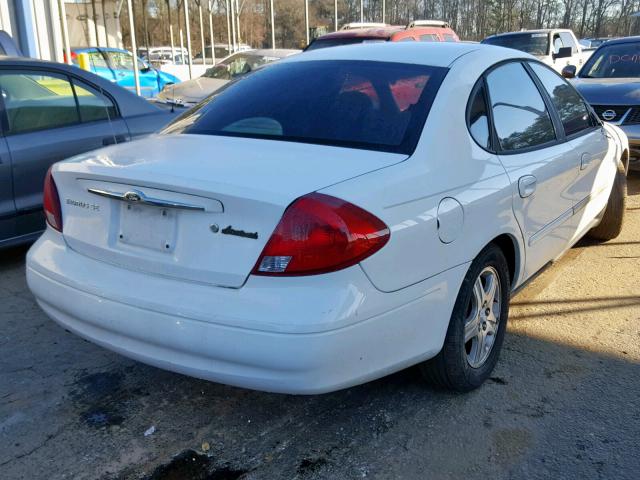 1FAFP56SXYA221001 - 2000 FORD TAURUS SEL WHITE photo 4