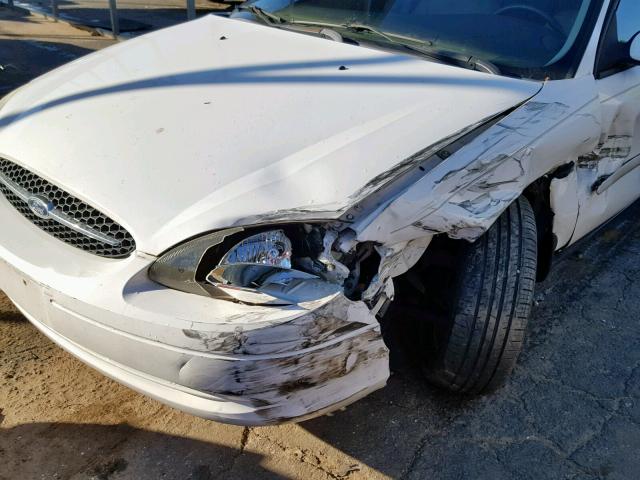 1FAFP56SXYA221001 - 2000 FORD TAURUS SEL WHITE photo 9