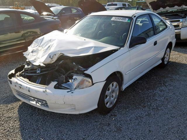 1HGEJ6225YL037772 - 2000 HONDA CIVIC DX WHITE photo 2