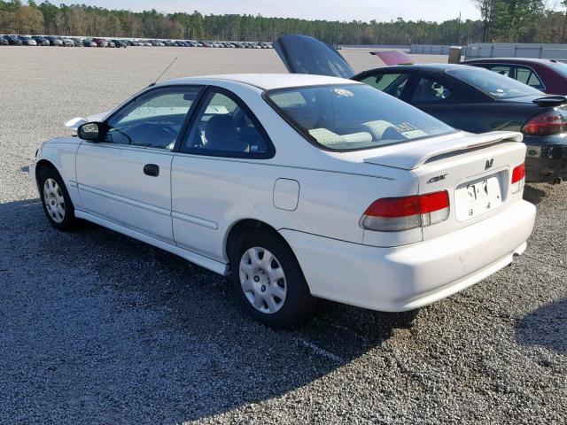 1HGEJ6225YL037772 - 2000 HONDA CIVIC DX WHITE photo 3