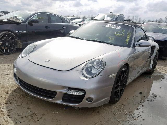 WP0CD29908S788616 - 2008 PORSCHE 911 TURBO SILVER photo 2