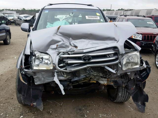 5TDZT38A01S013830 - 2001 TOYOTA SEQUOIA LI SILVER photo 9