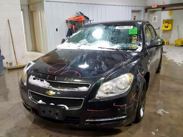 1G1ZH57B18F223296 - 2008 CHEVROLET MALIBU 1LT BLACK photo 2