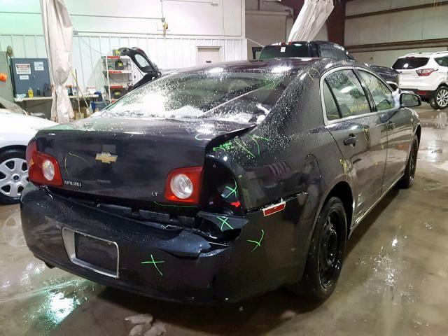 1G1ZH57B18F223296 - 2008 CHEVROLET MALIBU 1LT BLACK photo 4