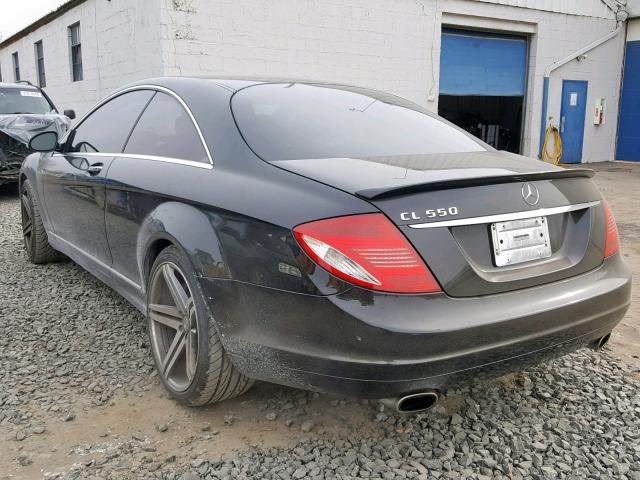 WDDEJ71X98A012280 - 2008 MERCEDES-BENZ CL 550 BLACK photo 3