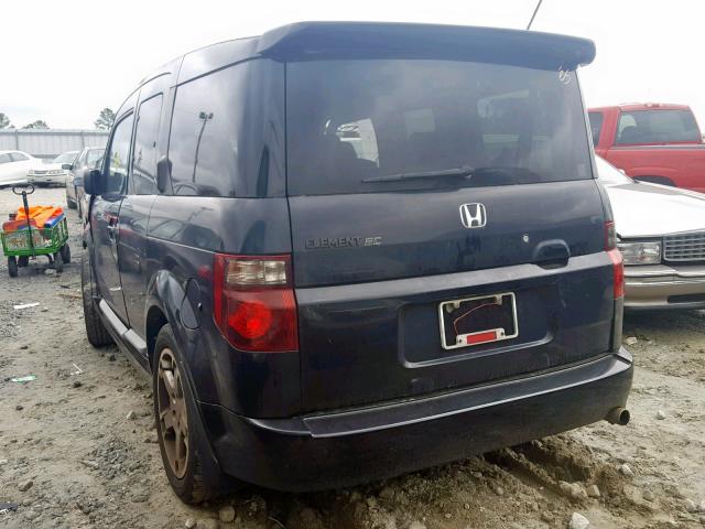 5J6YH189X7L014821 - 2007 HONDA ELEMENT SC BLACK photo 3